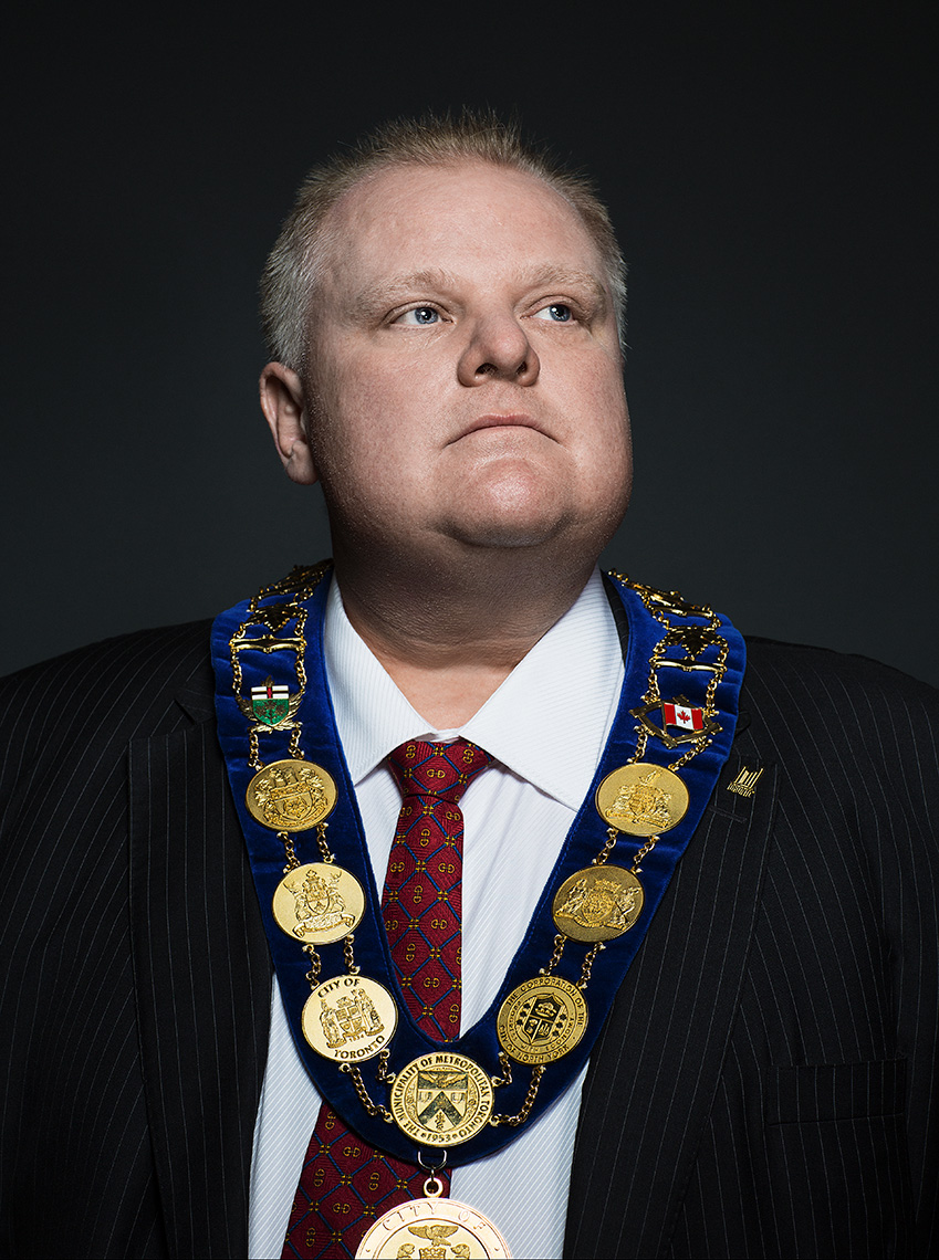 Rob Ford, Mayor of Toronto, for Esquire Magazine.